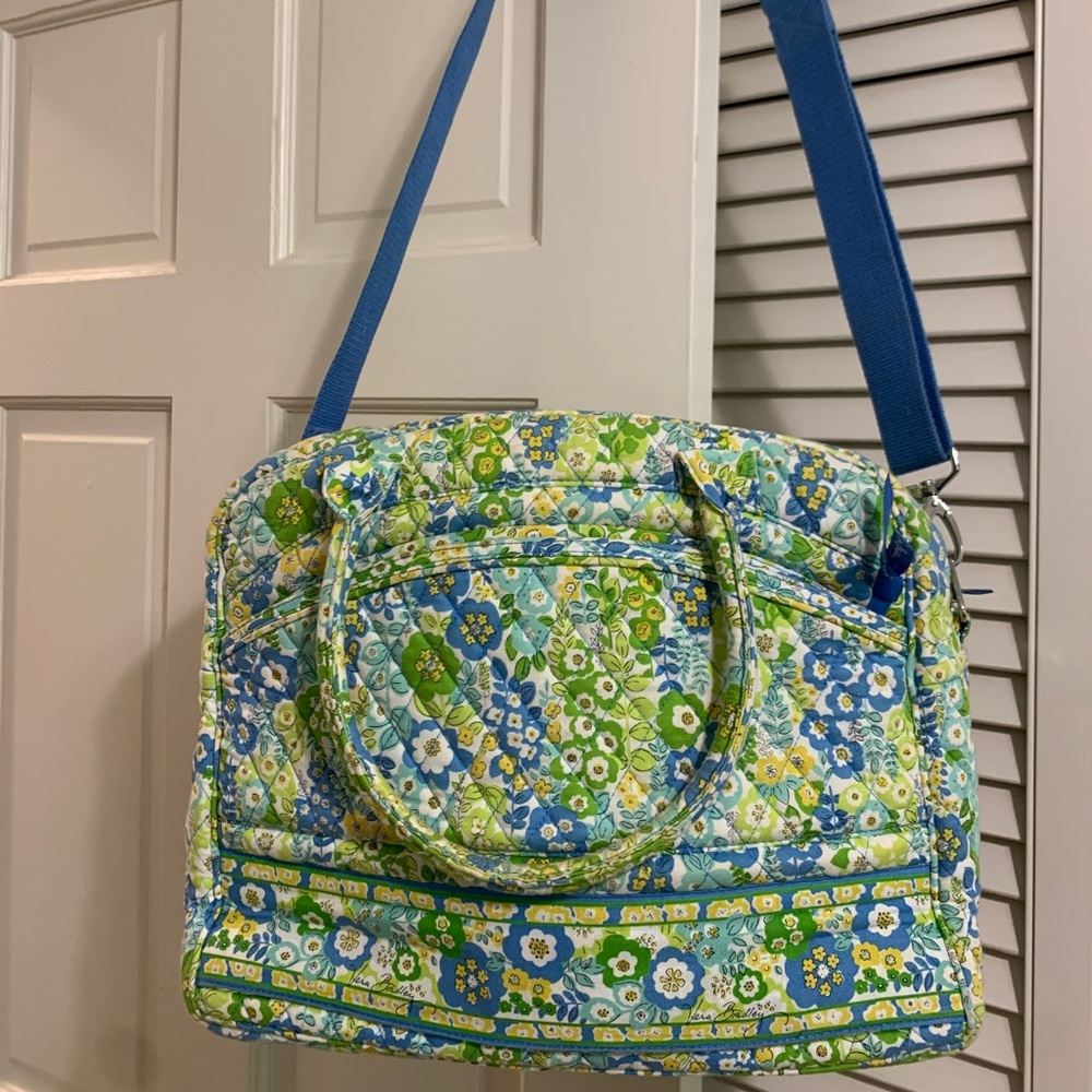 Vera Bradley Laptop Crossbody Bag in English Meadow